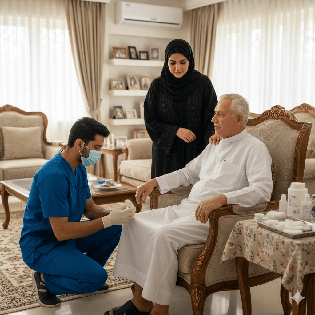 العناية بثقب القصبة الهوائية